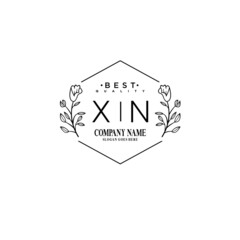 XN Hand drawn wedding monogram logo