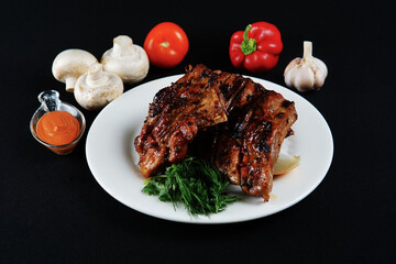 Juicy meat dishes from the restaurant