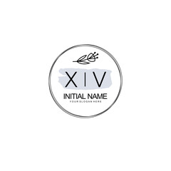 XV Hand drawn wedding monogram logo