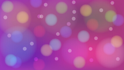 Transparent circular colored lights on a gradient background. Vector stock illustration.