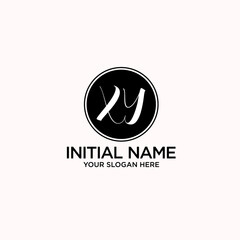 XY monogram logo template vector
