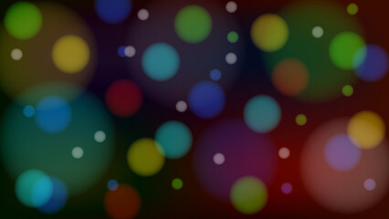 Transparent circular colored lights on a gradient background. Vector stock illustration.