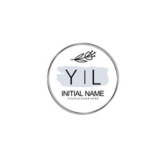 YL Hand drawn wedding monogram logo