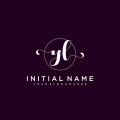 YL Beautiful handwriting logo or wedding monograms collection