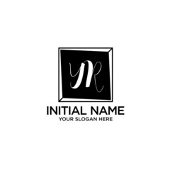 Fototapeta premium YR monogram logo template vector