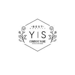YS Hand drawn wedding monogram logo