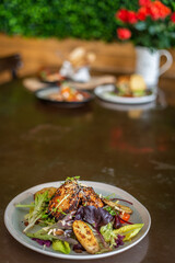 grilled chicken with vegetables