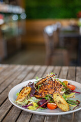 grilled chicken with vegetables