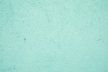 Turquoise textured plastered wall, background, mock up.