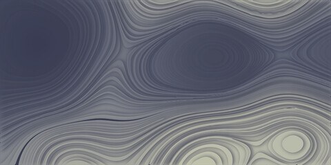 Abstract blue background with waves. Close up of a banded Agate specimen. The texture is formed when an Agate slice is polished in geometric and creative design .