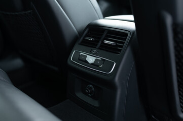 climate control unit in the car interior