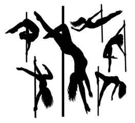 pole dance silhouette good use for any design you want