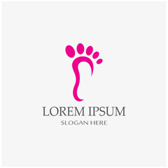 Obraz premium footprints,foot care,and footstep, logo images illustration design