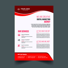 Modern Abstract business marketing flyer or brochure design templates