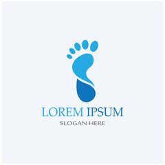 footprints,foot care,and footstep, logo images illustration design