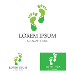 footprints,foot care,and footstep, logo images illustration design