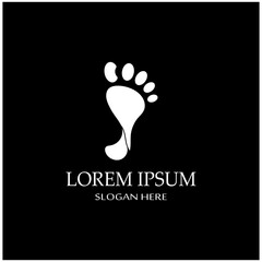 footprints,foot care,and footstep, logo images illustration design