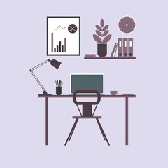illustration of a person working on a computer