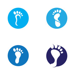 Obraz premium footprints,foot care,and footstep, logo images illustration design