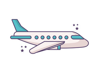 white aeroplane design