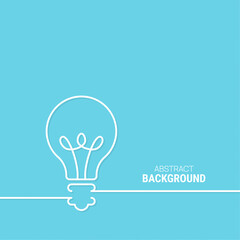 Vector background with light bulb.