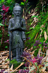 Fototapeta na wymiar Stone garden sculpture, Bedugul, Bali, Indonesia