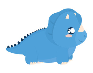 blue triceratops design