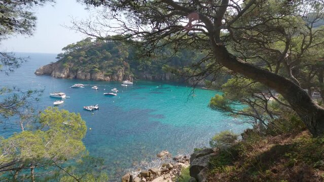 Aigua Blava Bay (Aiguablava), Costa Brava, Catalonia (Spain)