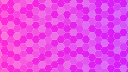 Hexagonal abstract gradient pink background shape. Vector stock illustration.
