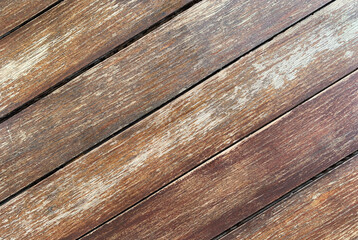 Diagonal of wood background, Brown wooden texture