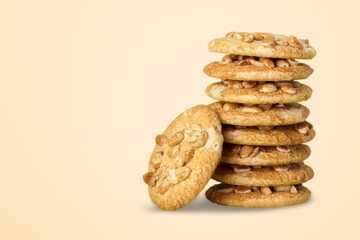 National Cookie Day poster with yummy freshly chocolate chip cookies on the desk