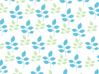 青と緑の葉っぱの壁紙
