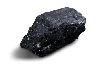 Meteorite black stone rock on background. © BillionPhotos.com