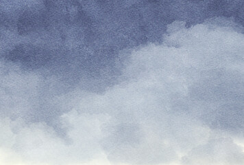 背景素材_水彩テクスチャ_曇り