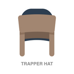 trapper hat illustration on transparent background