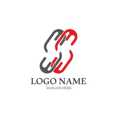 Business corporate S letter logo design