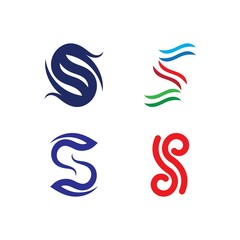 Obraz premium Business corporate S letter logo design