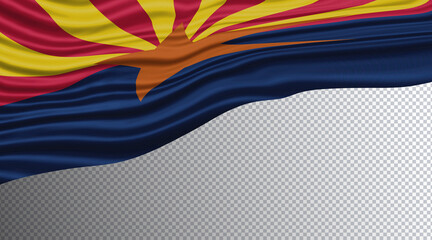 Arizona state Wavy Flag clipping path, Arizona flag