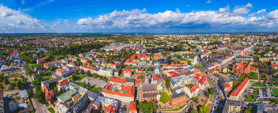 Aerial view of Radom, Poland