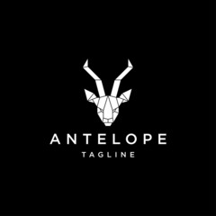 Antelope logo vector icon design template