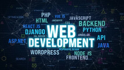 software application web design development concept