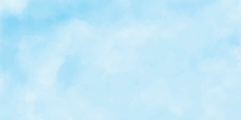 Soft watercolor blue sky background