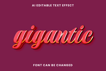 Gigantic Text Effect 