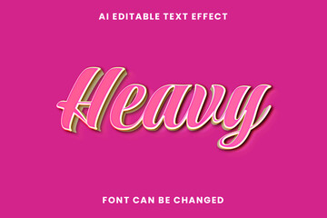 Heavy Text Effect