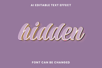 Hidden Text Effect