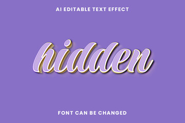 Hidden Text Effect
