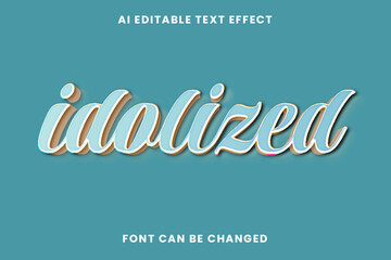 Idolized Text Effect