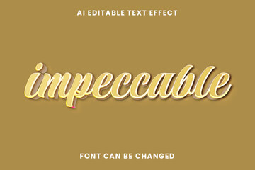 Impeccable Text Effect
