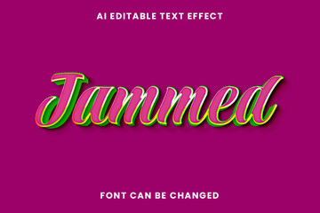 Jammed Text Effect