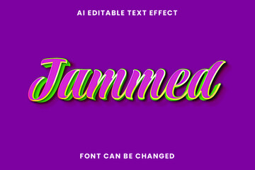 Jammed Text Effect